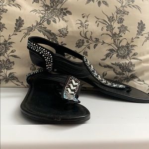 Black Sandals Size 11